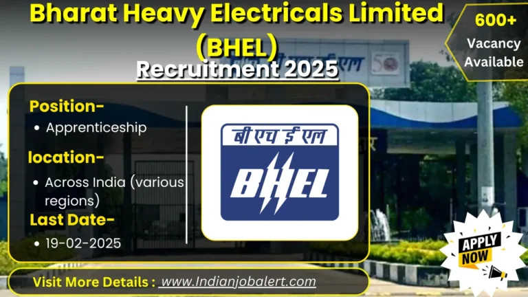 Bharat Heavy Electricals Limited (BHEL) Apprenticeship Notification 2025