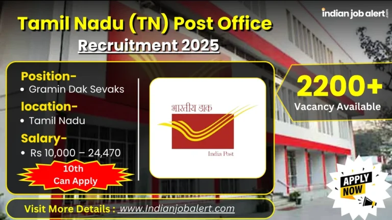 Tamil Nadu (TN) Post Office Recruitment 2025