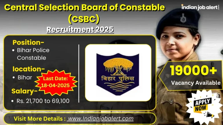 Bihar Police Constable Recruitment 2025