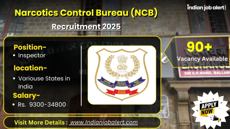 Narcotics Control Bureau (NCB) Recruitment 2025